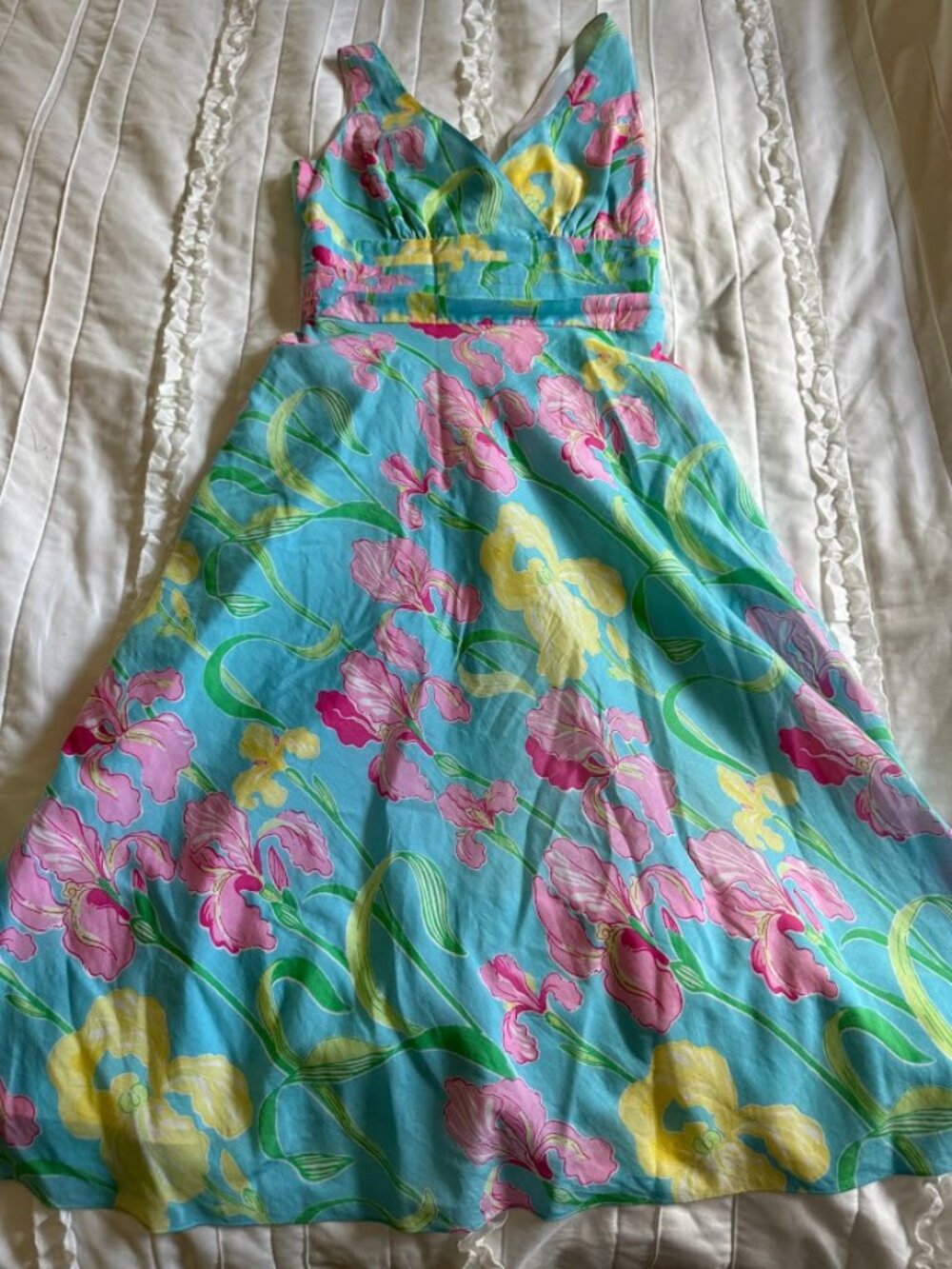 Vintage Lilly Pulitzer Womens Size 0 Floral Silk/Cotton Dress